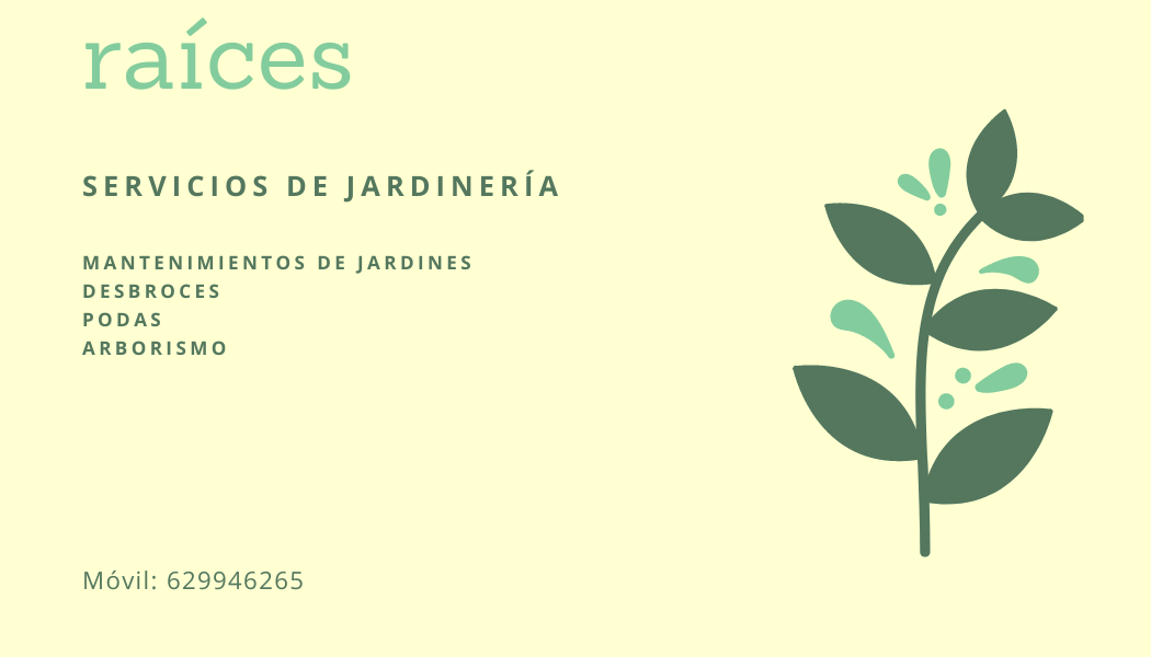 raíces servicios de jardinería